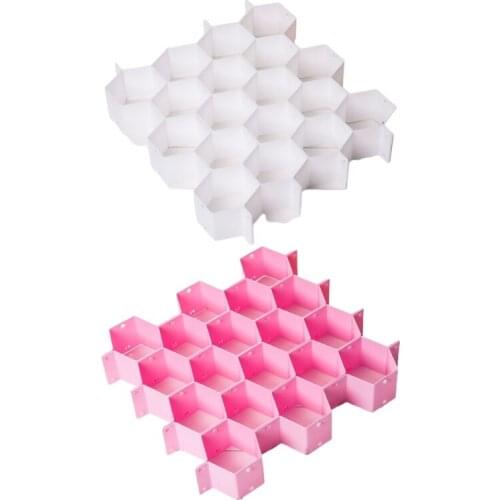 Plastic Honeycomb Drawer Divider Organizer DIY Partition Cabinet Storage Boxes