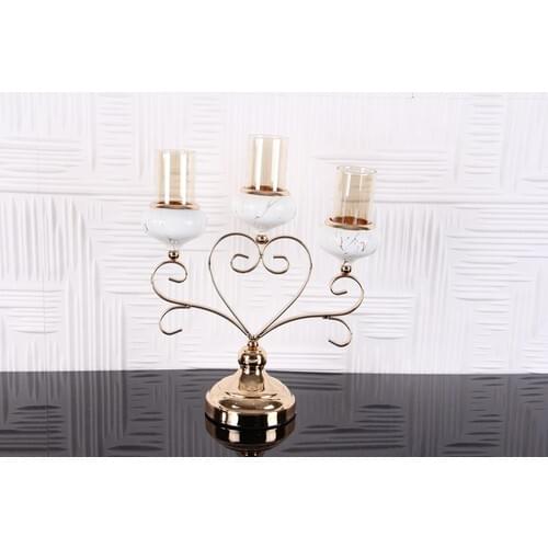 Marrlife Heart Candlestick 3'lü