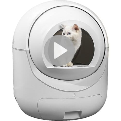 Pet Semi-Automatic Quick Cleaning Cat Litter Box Luxury Cat Toilet Training Kit Sandbox Bedding Bedpans For Pet Mascotas Kitten
