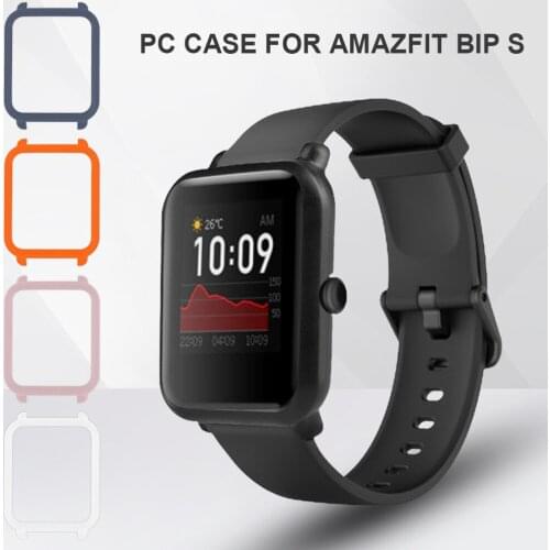 Shockproof PC Protective Case For Amazfit Bip S Smart Watch, Anti-scratch Watch Frame Cover Smartwatch Accessories