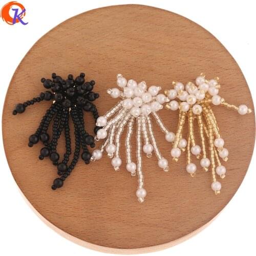 Cordial Design 30Pcs 20*45MM Jewelry Accessories/Hand Made/Imitation Pearl/DIY Jewelry Making/Earring Findings/Seed Bead Charms