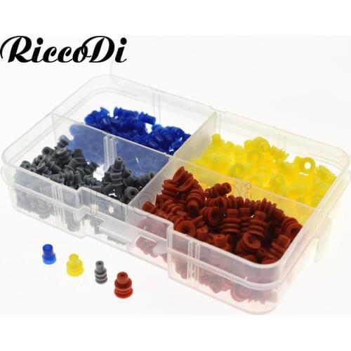 1 Box 400 Pcs Sealed 1.5mm 3.5mm Connector Rubber Seal Silicone Cable Wire Seals For Waterproof Automotive Electrical Plug
