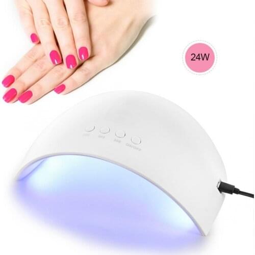 24W UV/LED Nail Dryers Timing Sensor For Curing Gel Polish Nail Art Tools Nails lamps led lamp