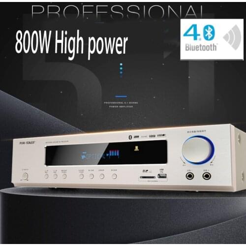 220V Bluetooth Amplifier 850W AK-558 5.1 Home Theater Amplifier Ktv High Power AV Digital Amplifier Subwoofer with SD USB FM