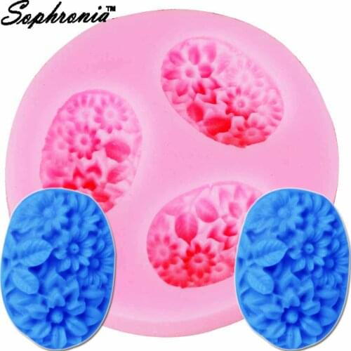 Sophronia 1pcs UV Resin Jewelry Silicone Mold Sunflower Resin Charms Molds For DIY Intersperse Decorate Making Jewelry m733