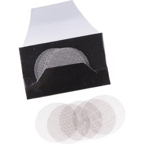 100Pcs Multifunctional Hookah Water Pipe Stainless Steel Tobacco Smoking Accessorie Metal Filters Smoke Pipe Screen Gauze