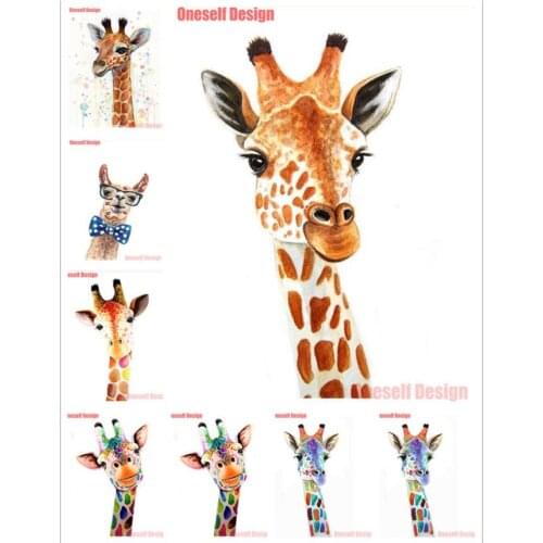 2019 diy diamond painting full square/round giraffe 5d diamond embroidery full set animal 5d diamond mosaic sale home decor gift
