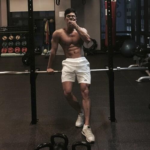 2021 Summer new fitness black shorts Fashion Breathable quick-drying gyms Bodybuilding Joggers shorts Slim 6 color Sweat shorts
