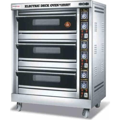 3 Layers Of 6 Commercial Oven Big Bread Oven Timing Control Pizza Oven Cake Bread Egg Tarts Oven