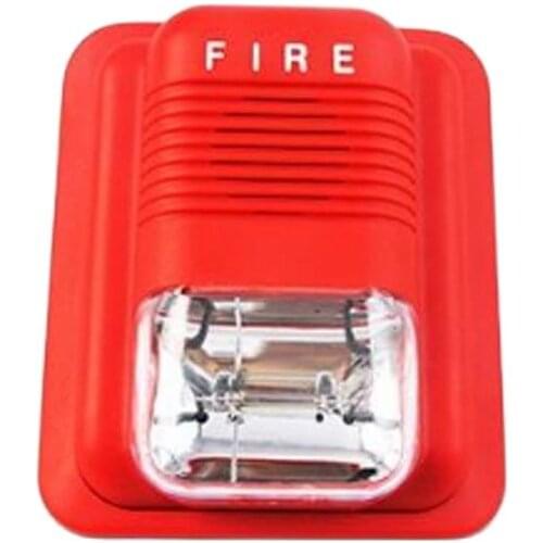 911 24V high quality 100DB Sound and light 24V alarm fire alarm siren lights flash