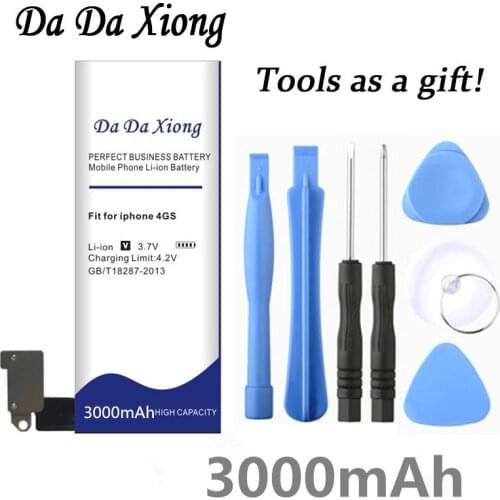 Da Da Xiong 3000mAh Battery For iPhone 4S for iphone4S battery +Free Tools