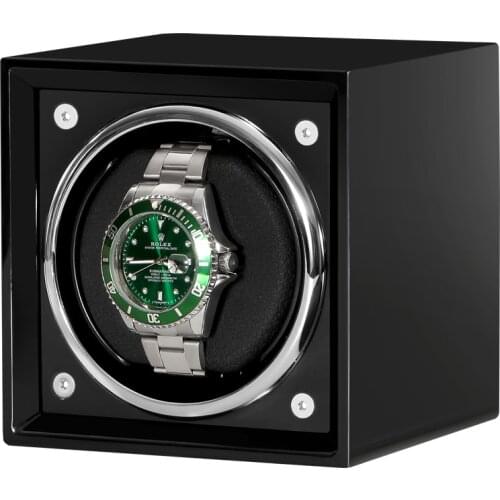 Watch Winder Box Accessories Display Mechanical Single Rotating Watch Uhrenbeweger For Men Automatic Watch