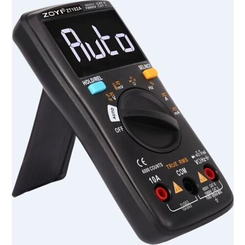 Smart Auto Digital Multimeter 6000 Counts LCD Display AC/DC Ammeter Voltmeter Ohm Frequency Diode Temperature Meter Backlight