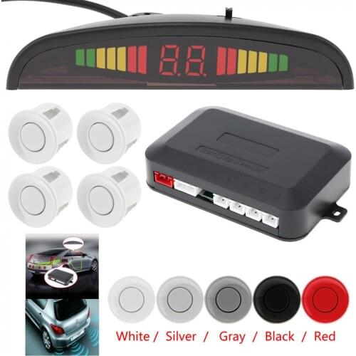 Car Auto Parktronic LED Parking Sensor Ultrasonic Reverse Backup Sensors Radar Detector Multi color with Backlight Display
