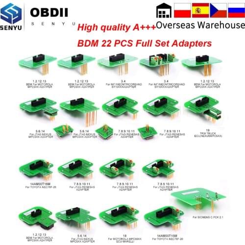 BDM Frame 22PCS Adapter BDM ECU Programmer OBD OBD2 Car Diagnostic Auto Tool ECU Tuning flasher tester For BDM 100