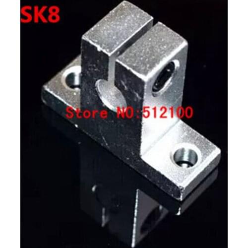 Free shipping 10pcs SK8 bearing linear Shaft Support match use linear motion round rod axis