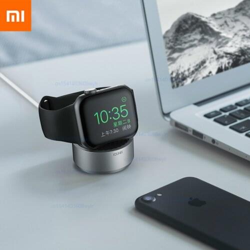 Xiaomi Youpin Candy for Apple Watch wireless charger Aluminum alloy case vertical placement non-slip silicone