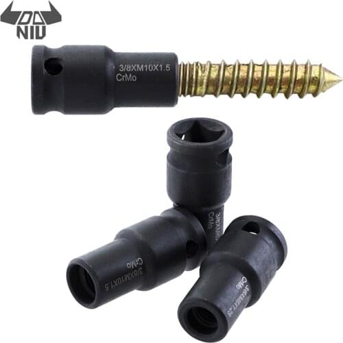 DANIU Socket Adapter 6mm/8mm/10mm Socket Holder 3/8 Inch Square Driver Bolt Driver for Hanger Bolts Thread Tools