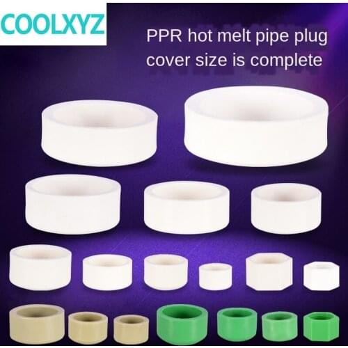 Pipe fittings PPR plug cap hot melt plug DN20 / 25/32/40/63/75/110 pipe plug 1/2inch 3/4inch inner wire water pipe fittings