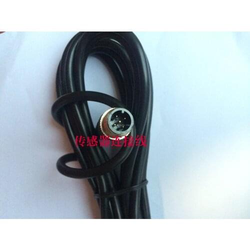 FSC12-MS-4 M12 5m PVC cable sensor connector 4 pins straight male head for M12 4 wries proximity sensor switch