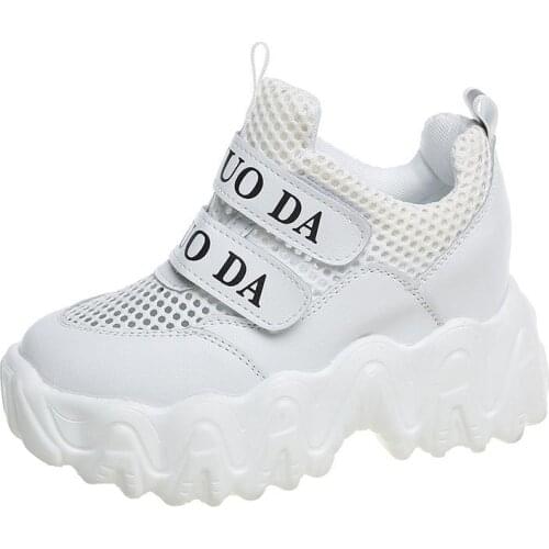 New Autumn Fashion Women Casual Shoes Suede Leather Platform Shoes Sneakers Ladies White Trainers Chaussure Femme Drop Shipping