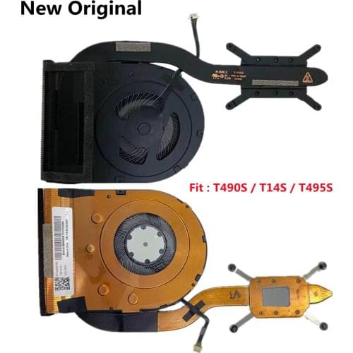 New Original CPU Cooling Fan Heatsink Radiator Cooler For Lenovo ThinkPad T490s T495s T14s UMA Integrated graphics Laptop