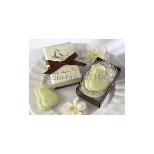 Wholesale Wedding Bridal Party Bathroom Shower Scented Pear Soap Creative Gift HOT SALE