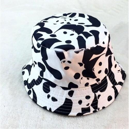 2019 Cow print Bucket Hat Fisherman Hat outdoor travel hat Sun Cap Hats for Men and Women 245