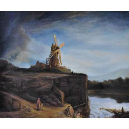 Landscape artwork The Mill Rembrandt van Rijn oil Painting Canvas Art Reproduction High quality hand painted