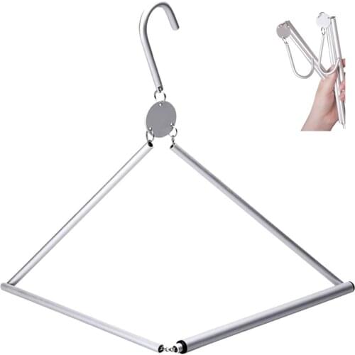 Jolmo Lander Portable Travel Hanger Aluminium Folding Coat Hangers Camping Clothes Racks