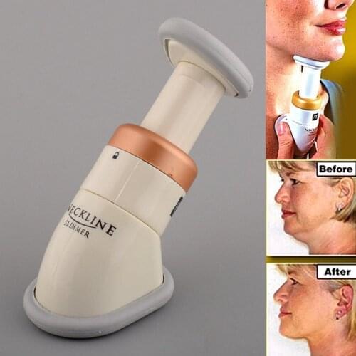 Portable Mini Neckline Slimmer Neck Exerciser Chin Massager Jaw Reduce Double Thin Skin Health Care Massger