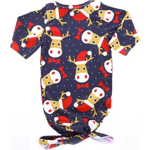 Newborn Baby Bedding Girls Boys Cotton Cocoon Swaddle Blanket Wrap elk Print Christmas Sleeping Bag Baby Blanket Swaddling Wrap