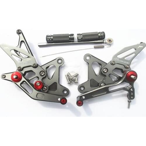 Motorcycle adjustable brake pedal and shift lever CNC all aluminum case for KAWASAKI ZX-6R 2005-2006