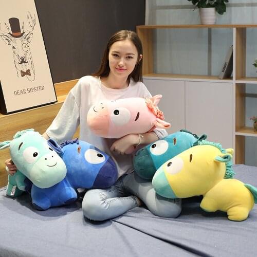 Lovely 25-75cm Cute Horse Plush Toys Soft Stuffed Popular Kawaii Animal Horse Dolls High Quality Gifts for Children Kids Girls