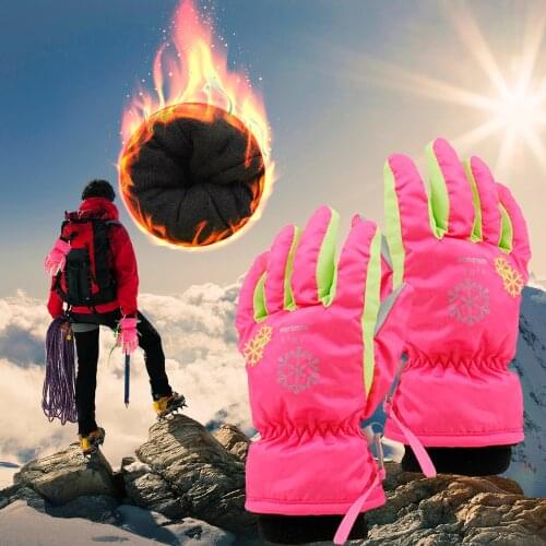 Wind Proof Quality Waterproof Childrens Ski Warm Gloves Waterproof Exercise Sport Guantes