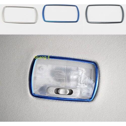 For Honda civic 10th sedan 2016 2017 2018 2019 Inner Stainless Steel Back Rear Read Reading Switch Light Lamp Frame Trim Panel