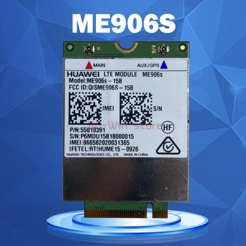 4G WLAN CARD for HUAWEI ME906s LTE M.2 Module ME906S-158 WCDMA+HSPA GPS 3G 4G NGFF WLAN CARD