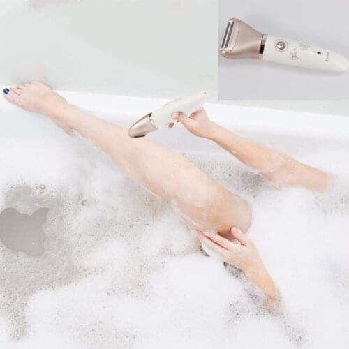 Women Shaver Hair Removal Cordless Waterproof USB for Face Bikini