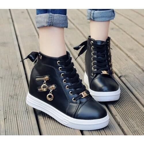 Women Sneakers New Fashion Flock Women Casual Shoes Breathable Autumn Winter Lace-Up Flats Platform Women Shoes