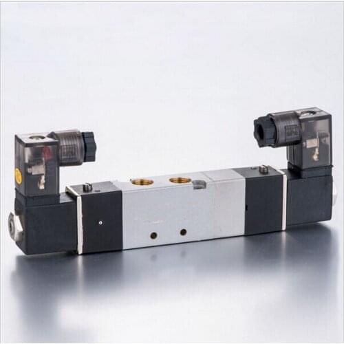 3/8" Double head three position exhaust type solenoid valve 4V330E-10
