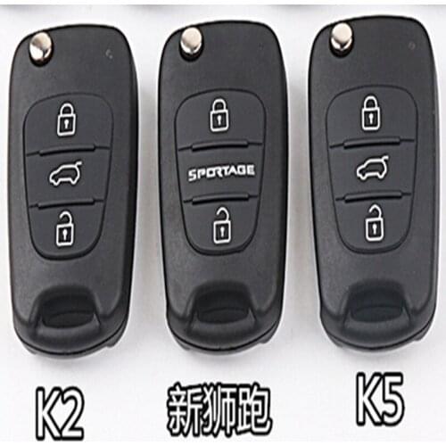 DAKATU Remote Flip Folding Key Shell 3 Button For Kia sportage Picanto 3 rio k2 K5 Cerato Ceed Soul Car Key Fob Case Housing