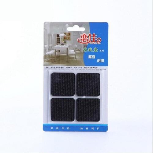 4pcs Multifunctional Square Chair Foot Pad Non-slip Seat Protective Cover