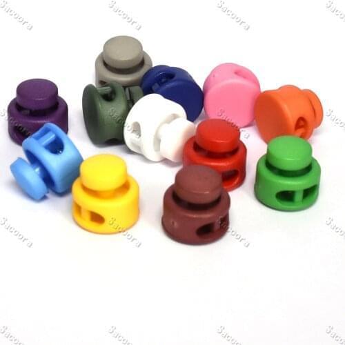 Plastic Colord Cord Lock Stopper Cord Clip Cord Buckle For Paracord/Shoe Lace/Clothing Backpack Accessories