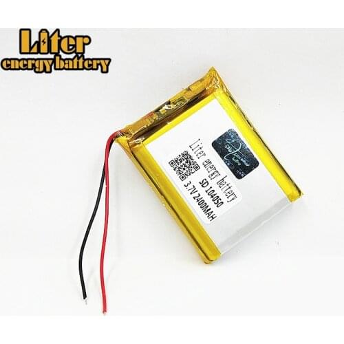 2400mAh Battery 3.7V Lipo 104050 Rechargeable for Dvr GPS MP4 MP5 Tablet PC Laptop Power Bank Electronic Toys Driving Recorder