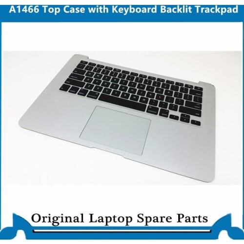 Original Top case for Macbook Air A1466 Palmrest with Keyboard Backlit Trackpad 13' US Sliver 2013-2017