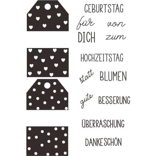 German Clear Stamps Scrapbook Paper Craft Clear stamp scrapbooking X0054