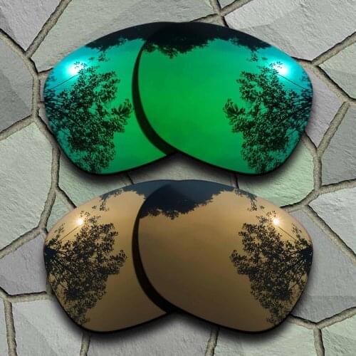 Jade Green&Bronze Copper Sunglasses Polarized Replacement Lenses for Garage Rock