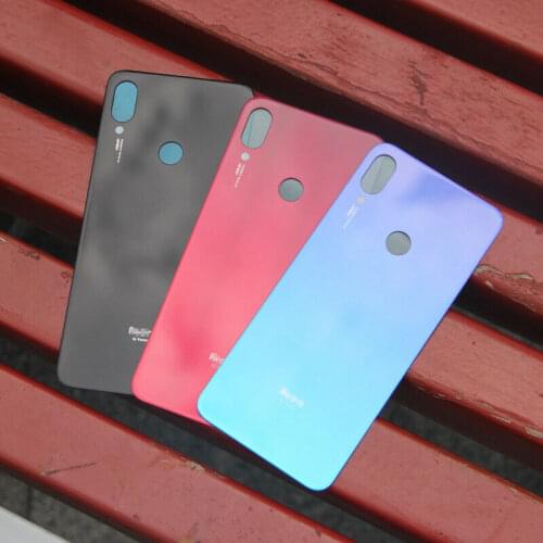 Original For Redmi note7 Back battery Cover For Xiaomi Redmi note 7 Battery Cover Back Glass Panel Rear Door Housing Case