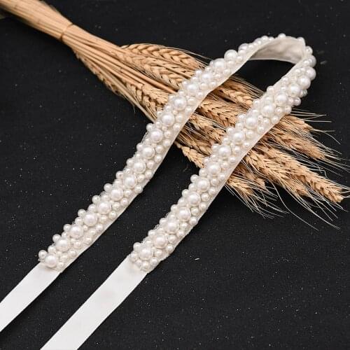 S184 European Classic Wedding Dress Accessories Bridal Pearl Belts Bridesmaid Dresses Belt Women Party Prom Evening Dresses Belt