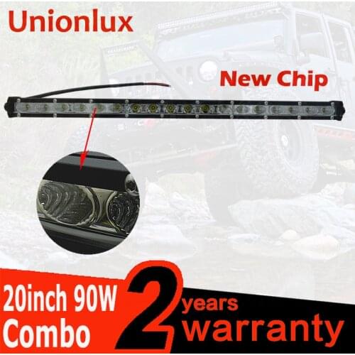 20 inch 90W led light bar slim Flood Spot Combo Beam Auto LED Bar Working Driving Lamp For Offroad Car-Styling